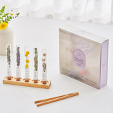 Combination Flower Teastick & Tray Gift Set (1 set = tray + 5 sticks)