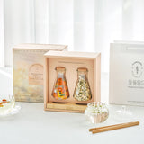 Housewarming Flower Tea Gift Set (Marigold 7g + Acacia 5g + Tray)