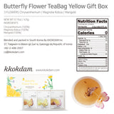 Butterfly Flower Tea Bag Gift Set (3 flavors × 3ea = 9 teabags)