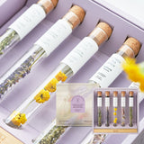 Combination Flower Teastick & Tray Gift Set (1 set = tray + 5 sticks)