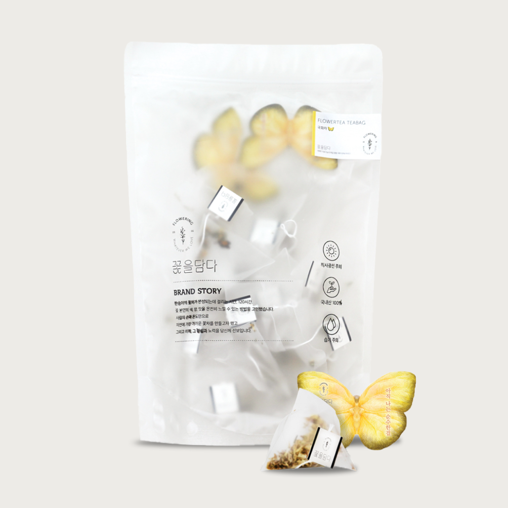 Butterfly & Flower Tea Bag Bulk Pouch (20ea)