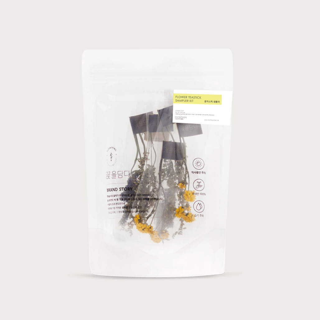 (SAMPLE) Flower Tea Stick Sampler (1 pouch = 8 sticks / 4 varieties ...