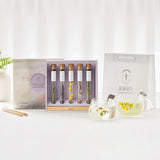 Combination Flower Teastick & Tray Gift Set (1 set = tray + 5 sticks)